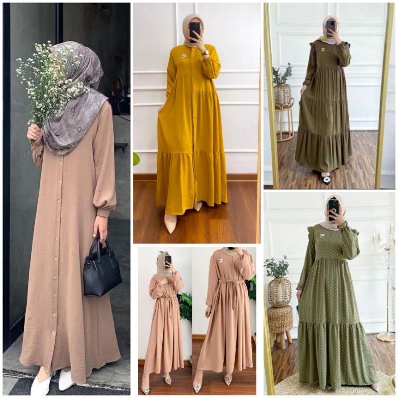 Gamis Crinkle Airflow Jumbo Premium/Dress Crinkle Airflow