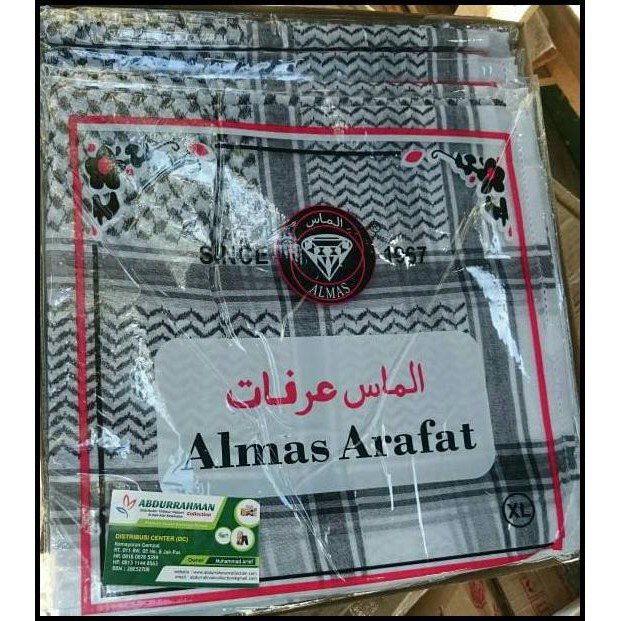 Jual Sorban Almas Arafat Hitam Putih Shopee Indonesia