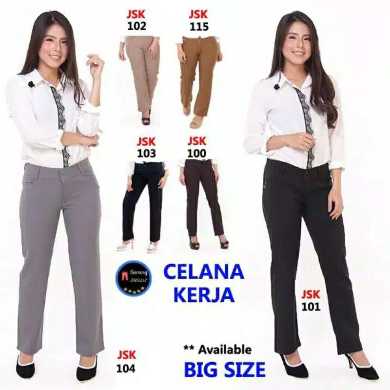 Celana Kantor Bahan Wanita / Celana Kantor Wanita/Celana Bahan /Celana Wanita /Celana Panjang Wanita