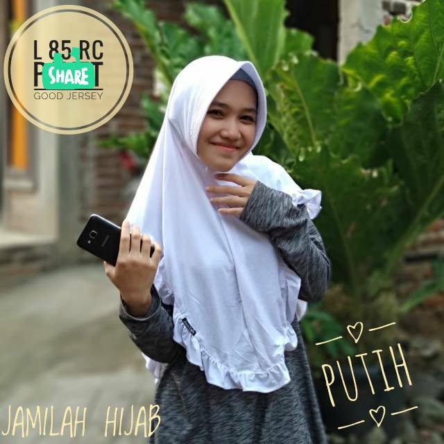 L 85 RC JILBAB BERGO ORIGINAL JAMILAH HIJAB | L 85 RC Tanpa Payet ORIGINAL Size M-2