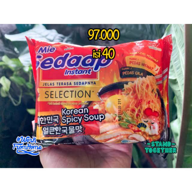 

Mie Sedaap Instan Korean Spicy Soup kemasan Dus