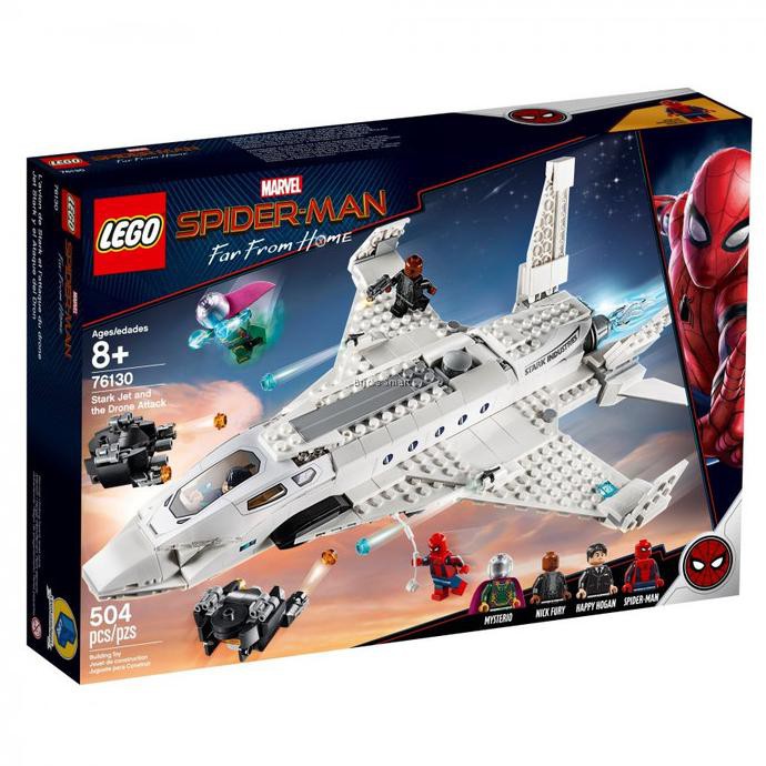 Jual Lego Spider Man Far From Home 76130 Stark Jet And The Drone Attack  Indonesia|Shopee Indonesia