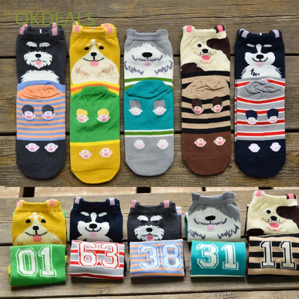 Aksesoris Fashion Kaos Kaki Unisex Motif Garis Kartun Aksesoris Fashion Kaos Kaki Unisex Motif Garis Kartun