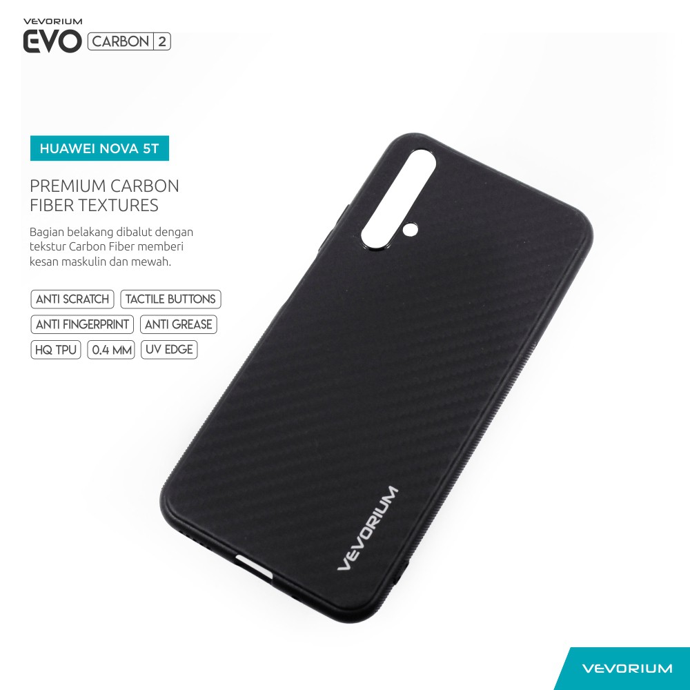 VEVORIUM EVO CARBON Huawei Nova 5T Soft Case Softcase Premium