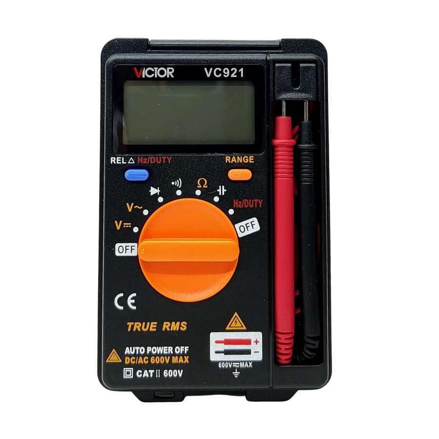 Multimeter Digital Victor VC921 Multitester TRUE RMS VC 921 Pocket Size Tester Mini