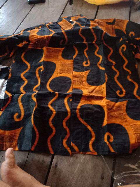 Zafira Batik Hrb027 Kemeja Batik Pria Lengan Pendek Seno Ageng Series
