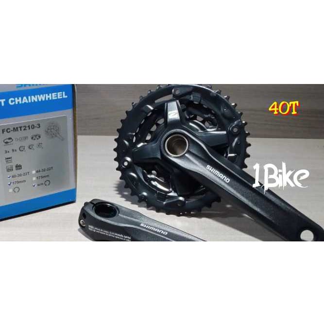 Crank Shimano Altus MT210 40-30-22 T 170 mm