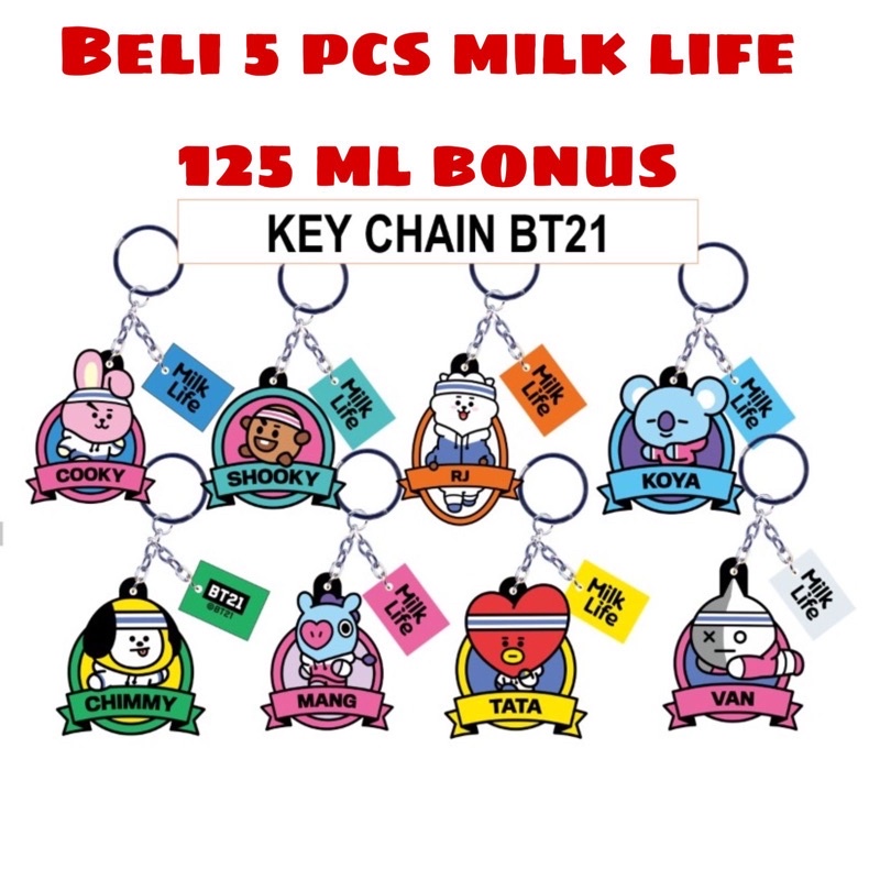 susu UHT milk life kid 125 ml bonus Keychain / Cooler Bag BT 21