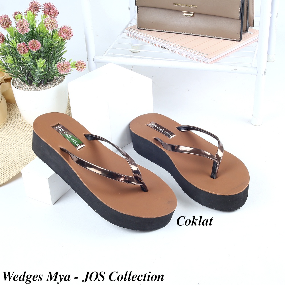 Sandal Wedges Wanita - Mya Tinggi 5 cm by Jos Collection