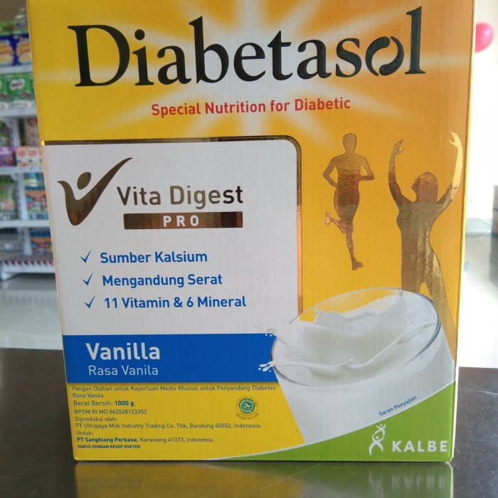 

Ee5041F10 Susu Diabetasol 1000 Gram Rasa Vanila 6Gggdddv