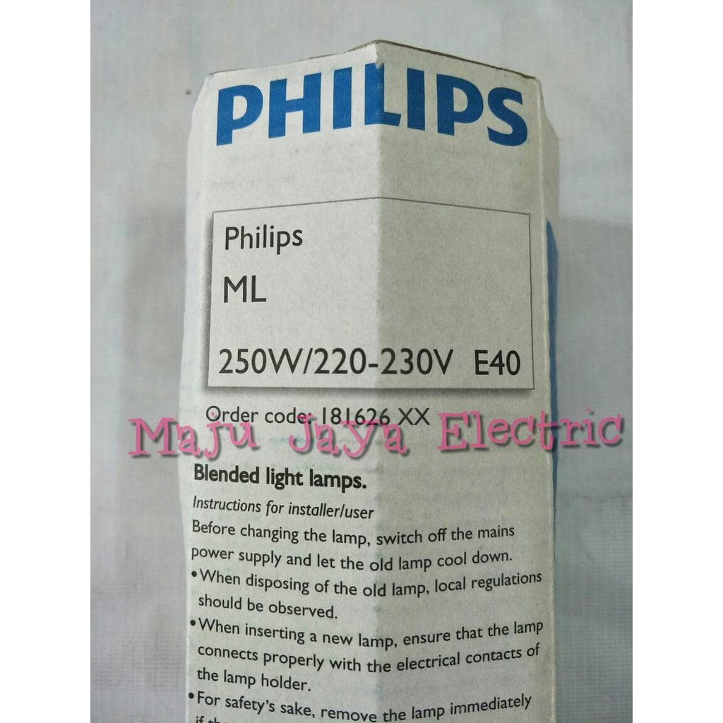Jual Lampu Jalan Philips ML 250w Kuning Muda Fitting E40 E-40 250 W Watt LS1