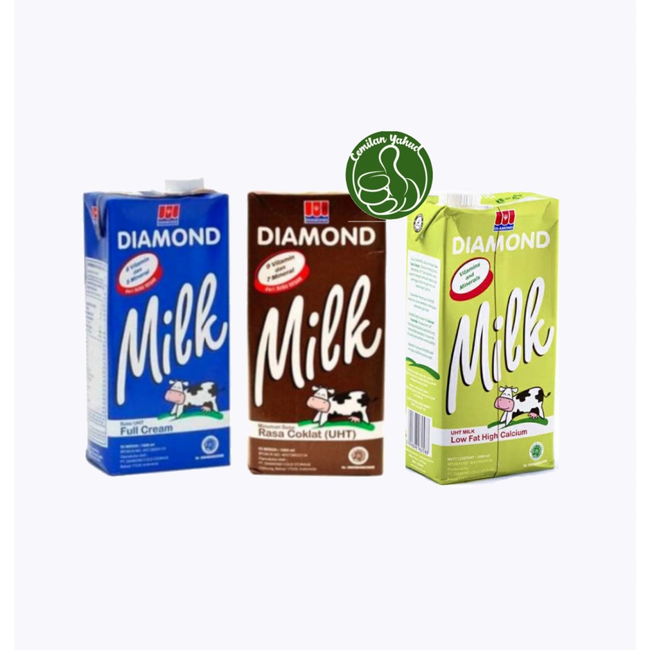 

Susu Diamond Milk UHT Full / Low Cream 1 Liter / 1000 ml