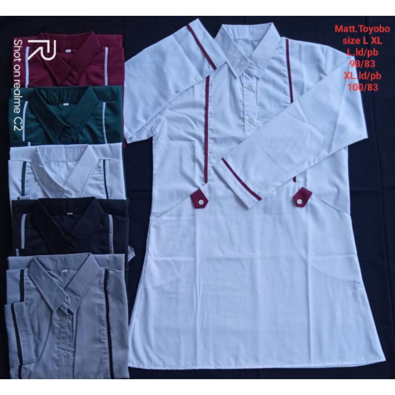 TUNIK SANTRI HANYA TUNIK TOYOBO / BAJU ATASAN SANTRI PUTRI BAJU MUSLIM WANITA TUNIK PEREMPUAN