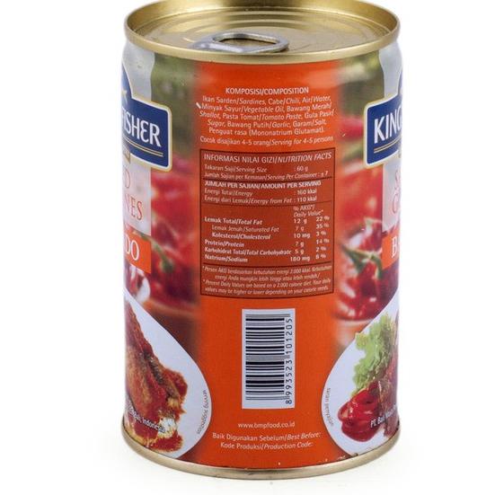 

STAR King's Fisher Sarden Goreng Rasa Balado Makanan Kaleng 425 gr
