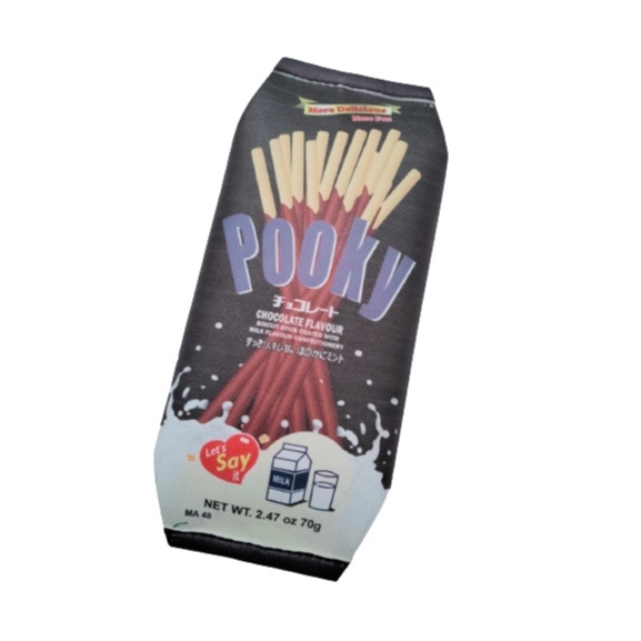 Kotak Pensil Lucu POOKY Pencil Case-POOKY HITAM