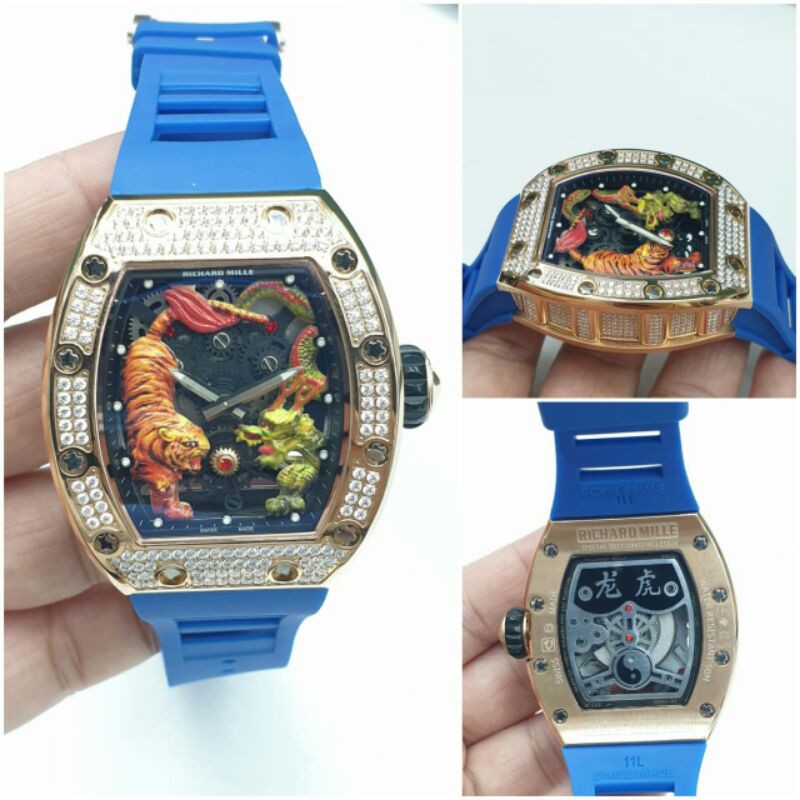 JAM TANGAN PRIA RM 57-04 MACAN NAGA AUTOMATIC SWISS SUPER PREMIUM