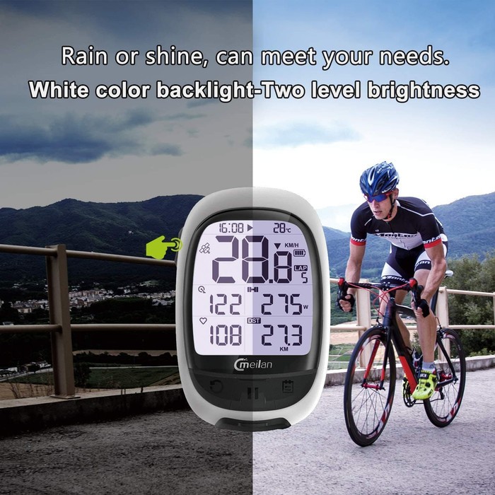 Meilan M2 GPS speedometer sepeda bisa ANT BLUETOOTH STRAVA SUPPORT HR