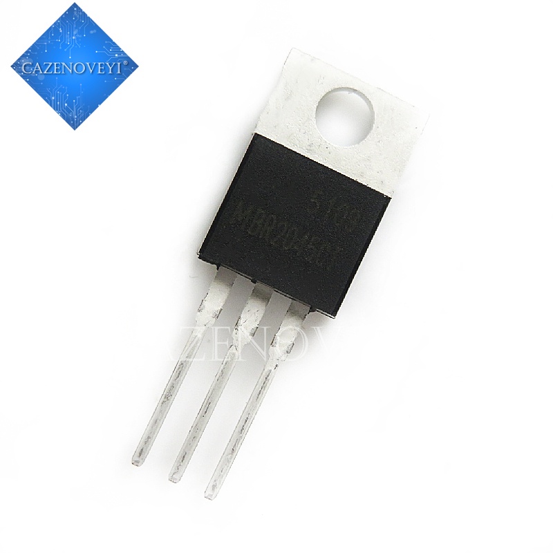 10pcs / lot Sparepart Komponen Elektronik Chip MBR2045CT MBR2045 MBR2045C Schottky &amp; Rectifiers 20A 45V TO-220