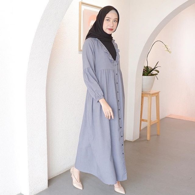 Norma dress grey black by ema.daily