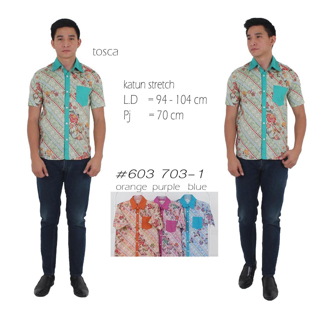  Batik  Collection Kemeja Batik  Pria  603 703 pdk Shopee  
