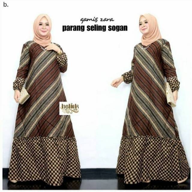 Gamis zara parang seling sogan