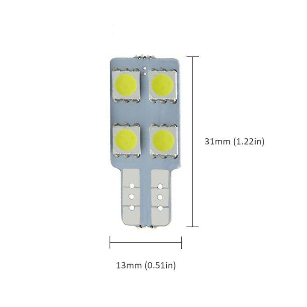 Preva 2Pcs Lampu Plat Lampu Bohlam Cahaya Putih 50504smd COB LED Dome Map