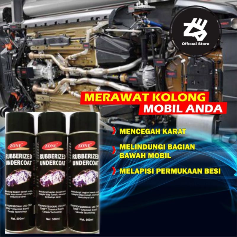 Undercoat Waterproof spray ajaib pelapis anti karat kolong mobil anti bocor atap rumah, dinding dll