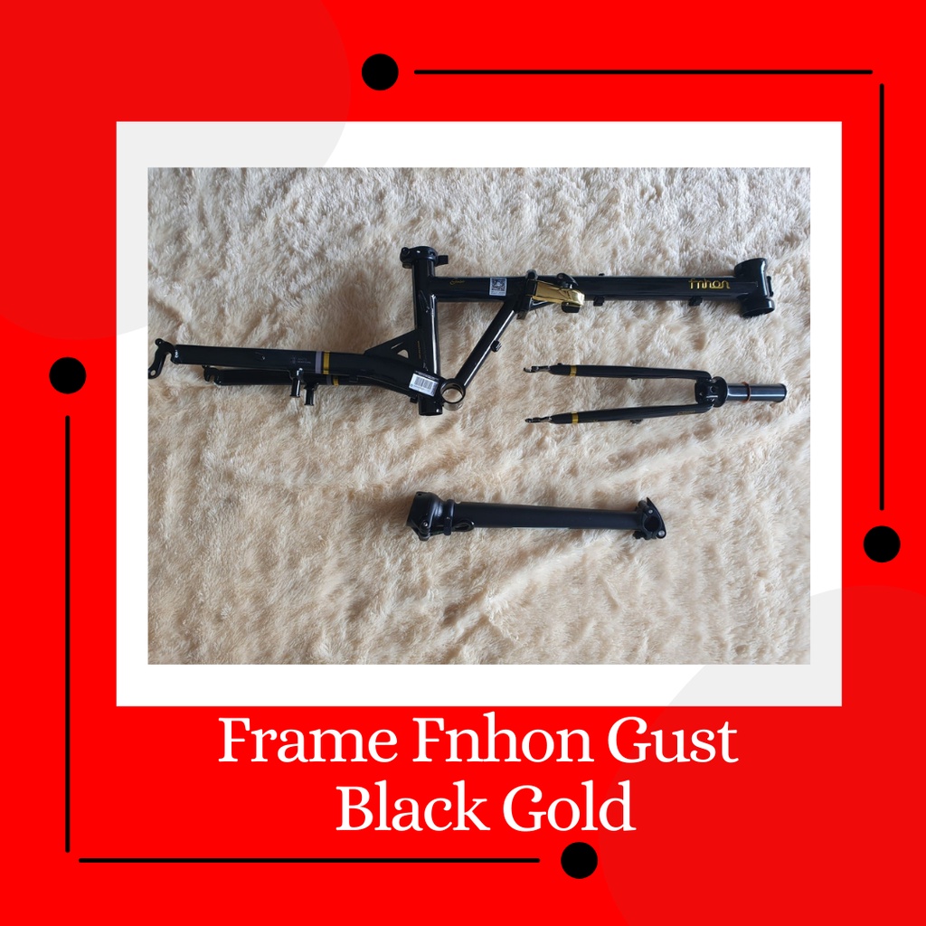 Frame set fnhon Gust Black Gold 20 inch V brake not Blast Storm