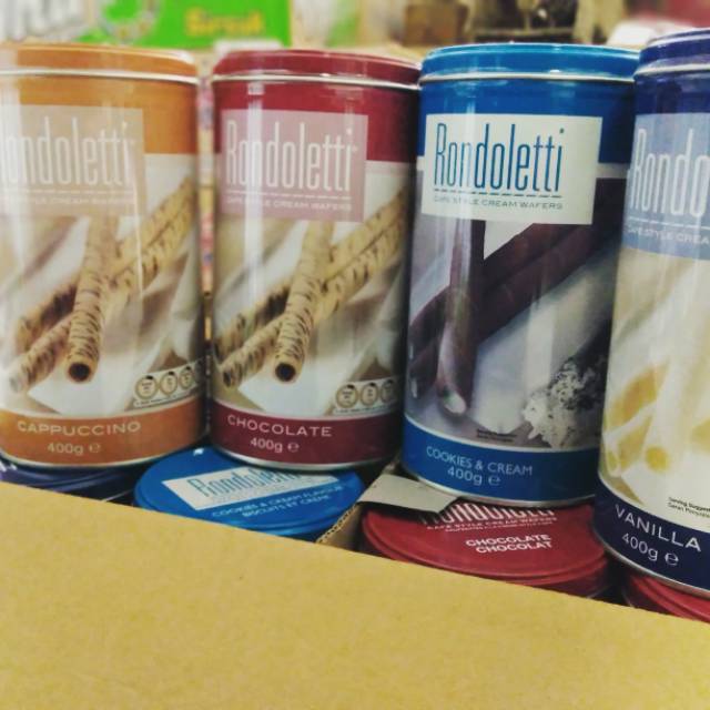 Rondoletti Snack Astor 400gr Coklat Vanila Cappuccino Cookies and Cream Murah