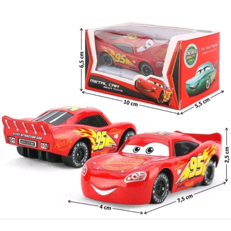 Diecast Cars Lightning McQueen Metal Mainan Anak Mobil Mobilan Metal