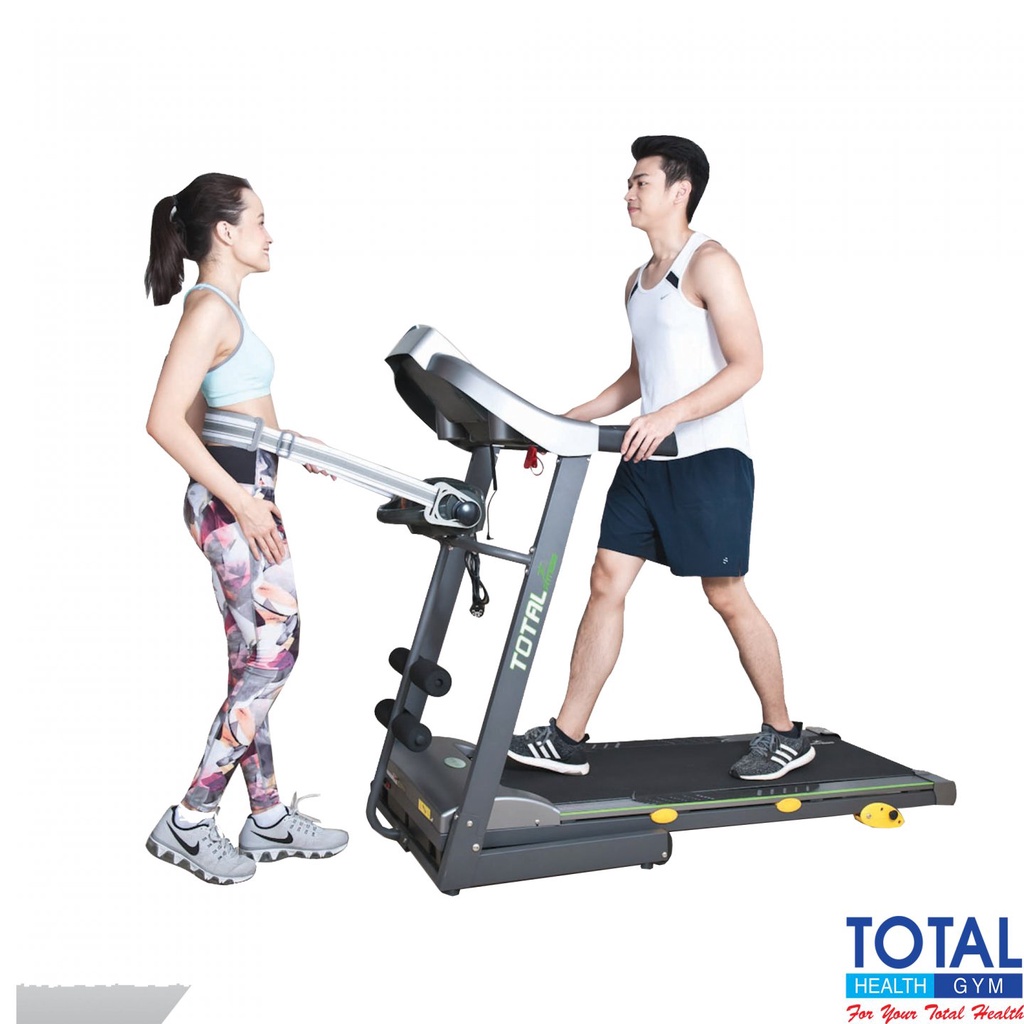 TOTAL HEALTH GYM - New Alat Olahraga Gym Sport Fitness Walking Pad Treadmill Listrik Elektrik Total Gym TL 288 Motor 2 HP DC