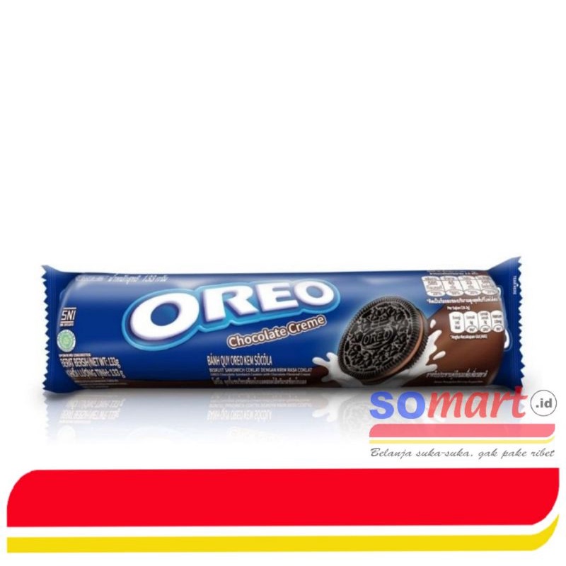 

Oreo Chocolate Creme 133gr | Oreo Cokelat | somart