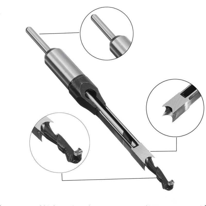 (BISA COD) RVOSTR JUSTINLAU Mata Bor Putar Pahat Mortising Bobok Kayu HSS 16mm - FKDB16