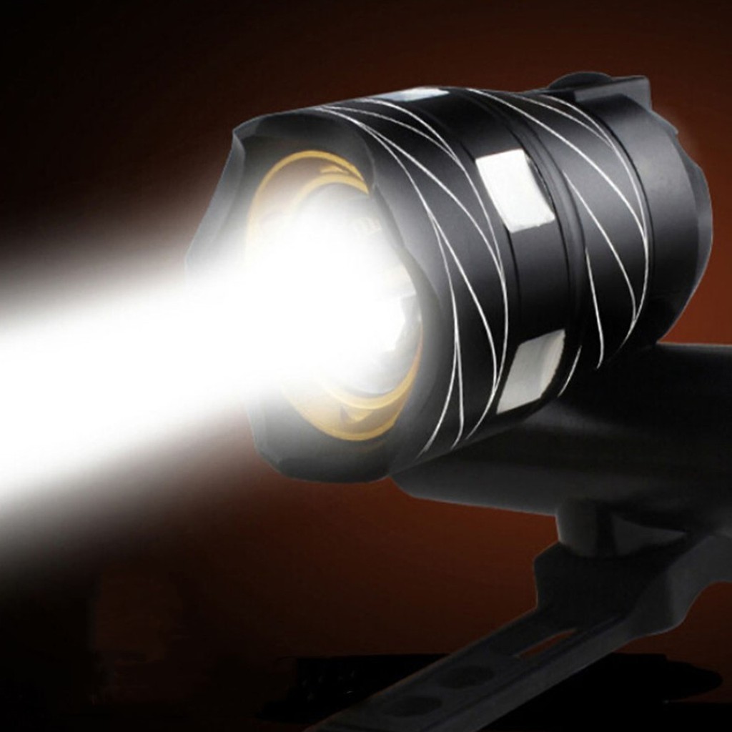 Lampu Sepeda motor Auto Light sensor LED USB Rechargeable senter XPG 350 Lumens