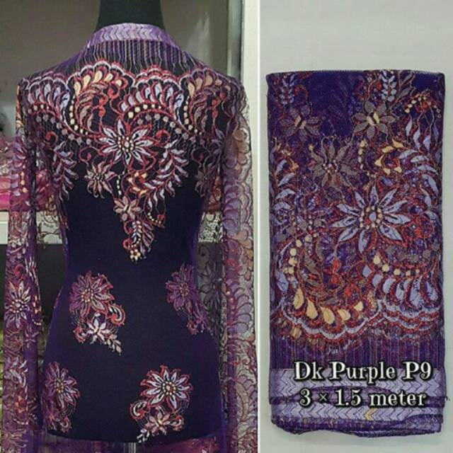 Kain brokat semi prancis