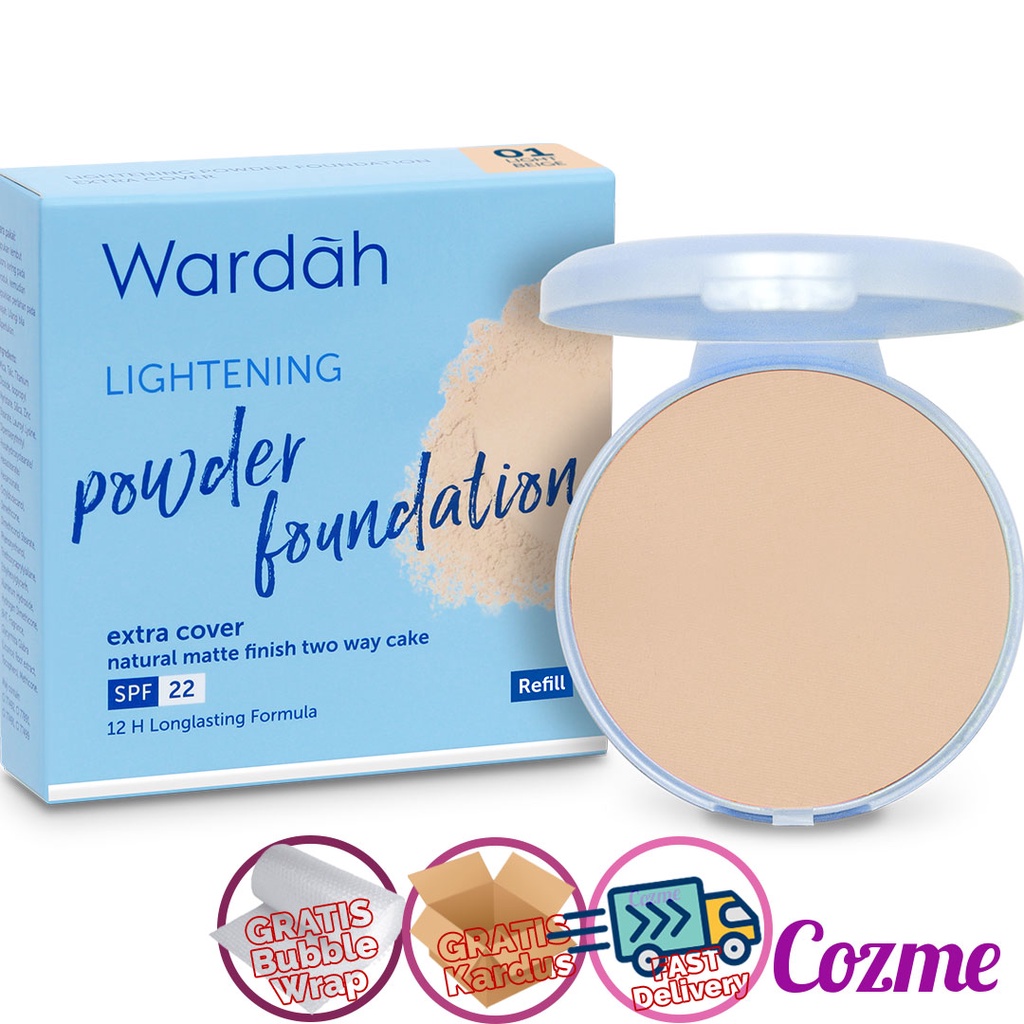 WARDAH REFILL Lightening Powder Foundation Extra Cover