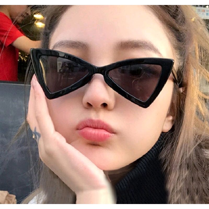 Korean style ulzzang retro cat kacamata stardust