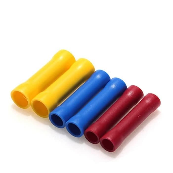 Skun konektor insulated Butt Connector BV Kuning Biru Merah