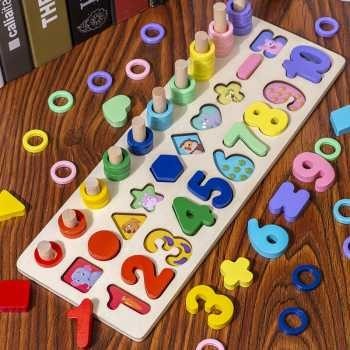 Mainan Anak Montessori Shape Matching Children Toy