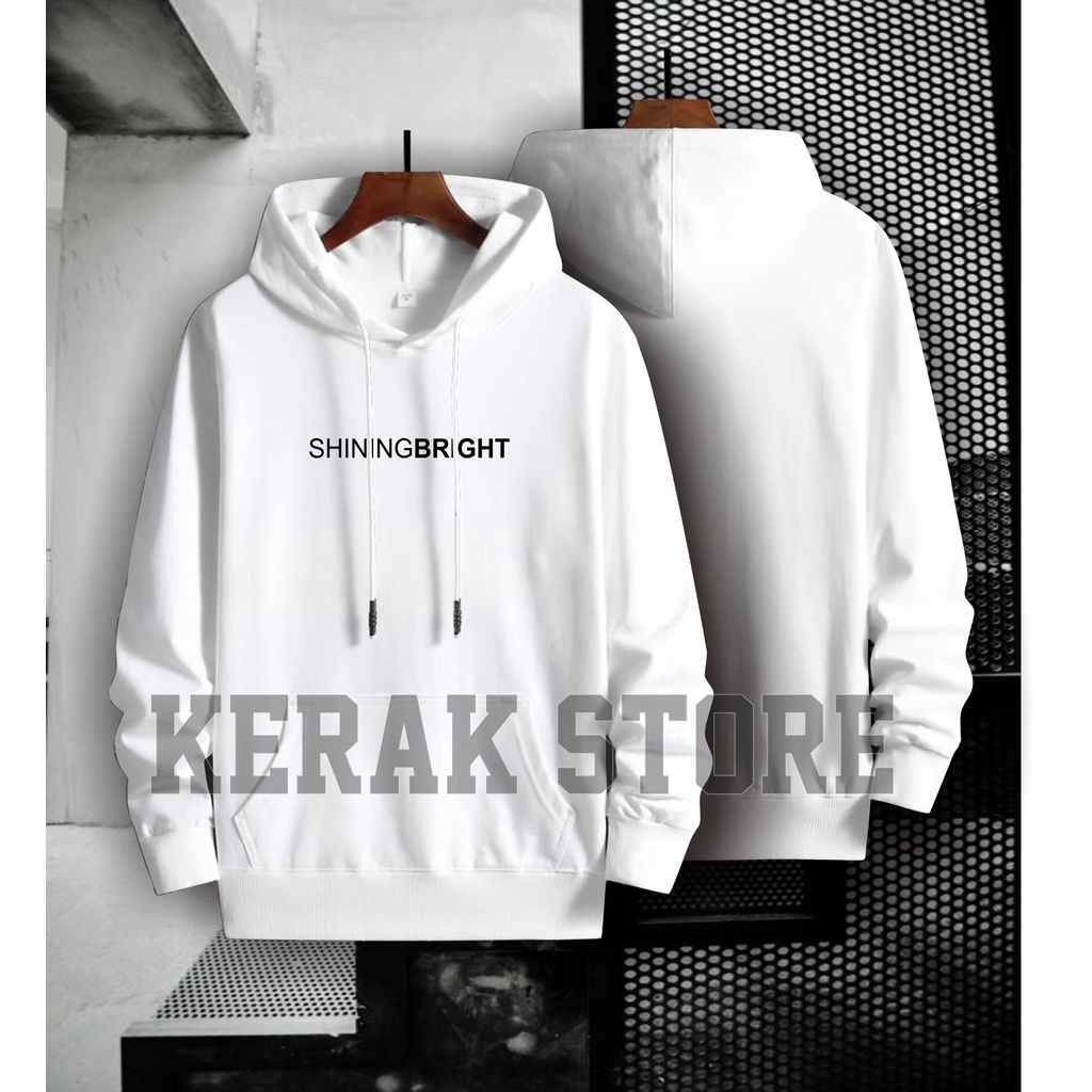 SHININGBRIG&quot;T Jaket Sweater Distro - Sweater Hoodie Pria Dan Wanita Flece Tebal