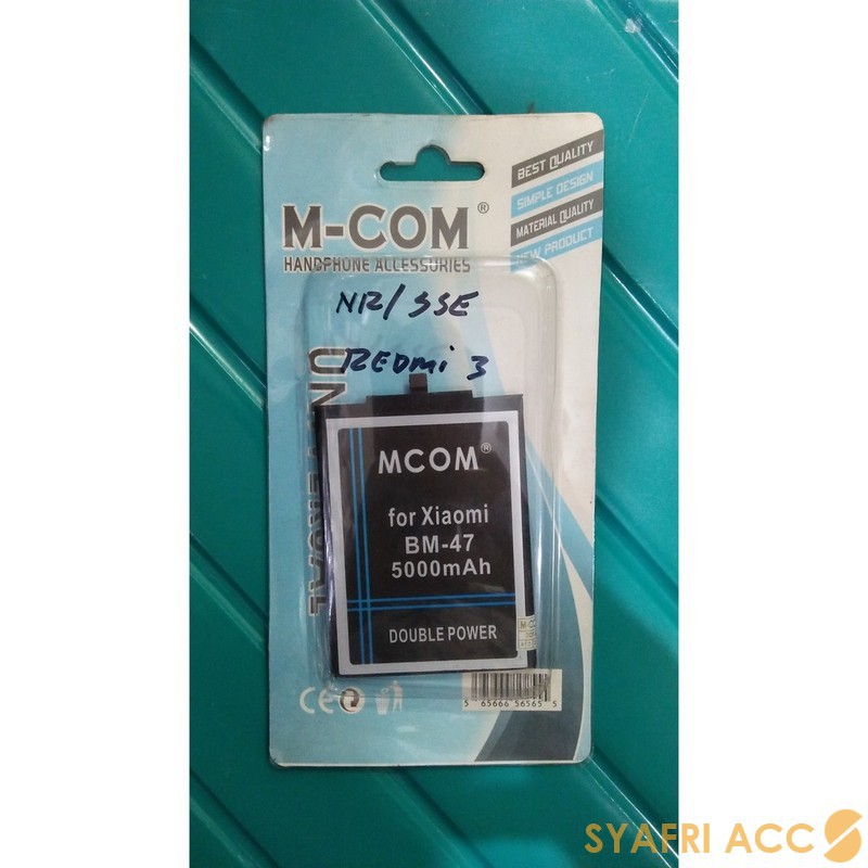 Battery Baterai Double Power M Com Xiaomi BM-47