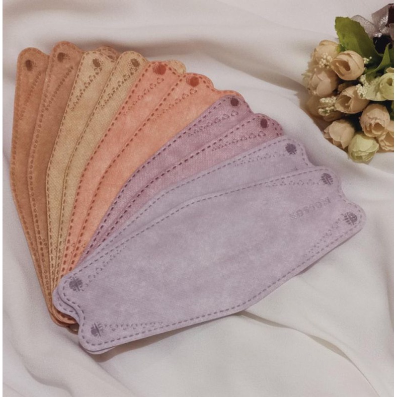 [NEW] Masker Kf94 Mix Warna Soft Nude & Lilac
