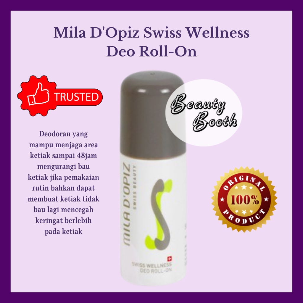 MILADOPIZ Deodoran 50ML Mila D'Opiz Swiss Wellness Deo Roll-On 50 ML