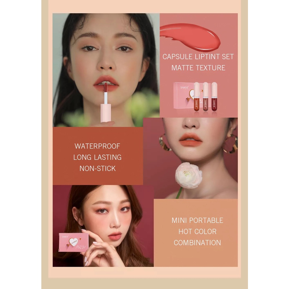 TERMURAH- Lameila 1041 lip glaze lip nude ready 6 warna TAHAN AIR TRANSFERPROOF