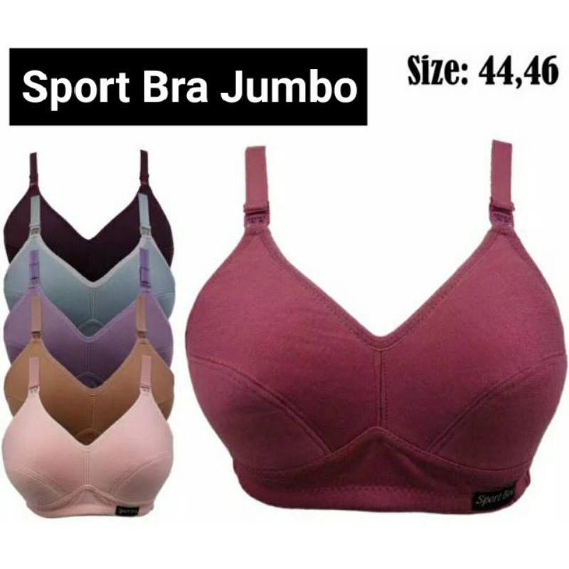 Sport bra jumbo big cup kait 3 | bh bra sport big size murah cup besar