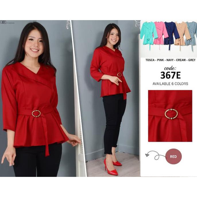 New Arrive Atasan Wanita 367E - Abu-Abu Buruan