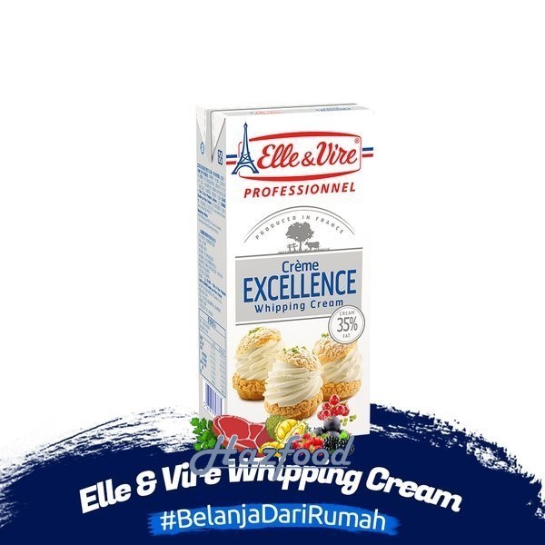 

Elle & Vire Whipping cream 1 liter / whip cream - 1 Liter Excellence