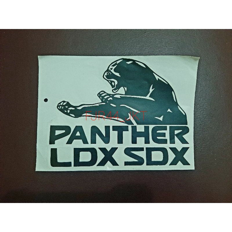 sticker stiker tulisan logo macan isuzu panther turbo kotak kapsul pick up