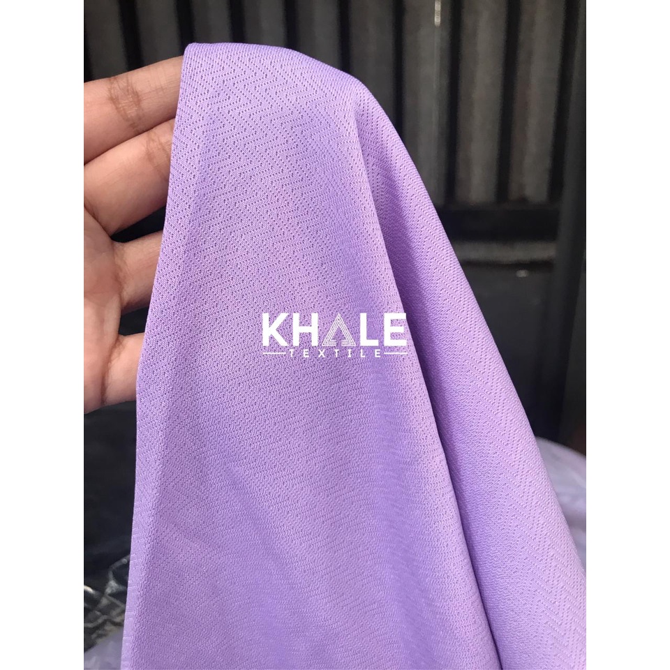 Bahan Kain Drifit Milano Premium Jersey Dryfit Polyester Lilac Ungu Muda