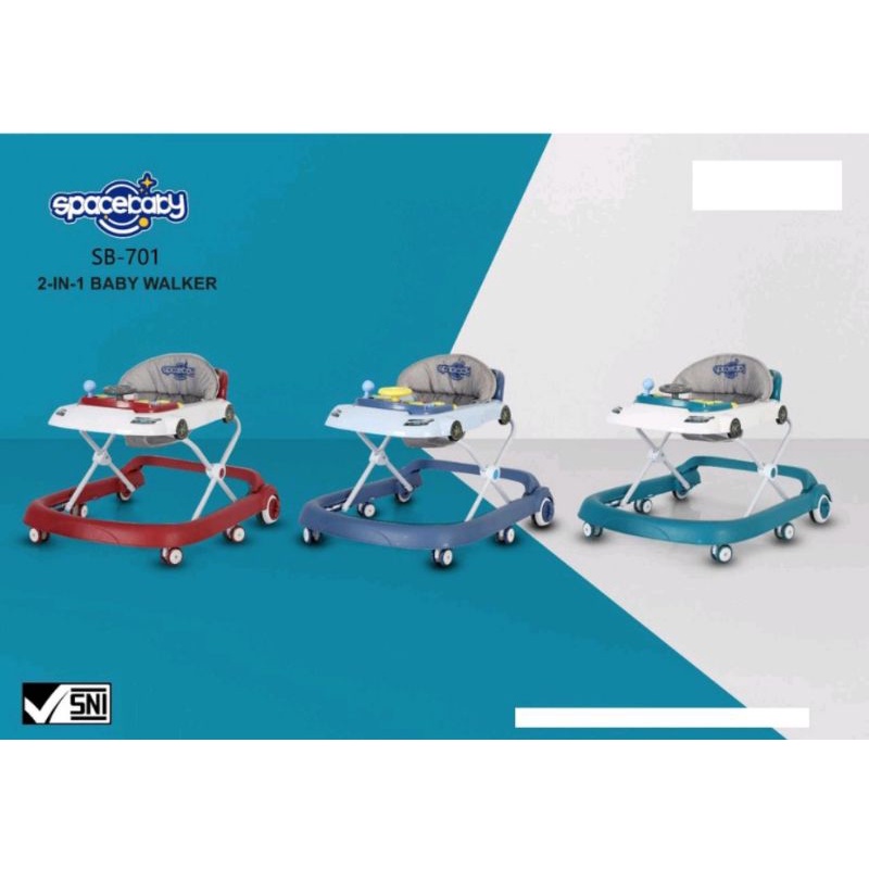 Baby Walker Space Baby Sb 701 2 in 1 Music Trainer Mode Walker Mode